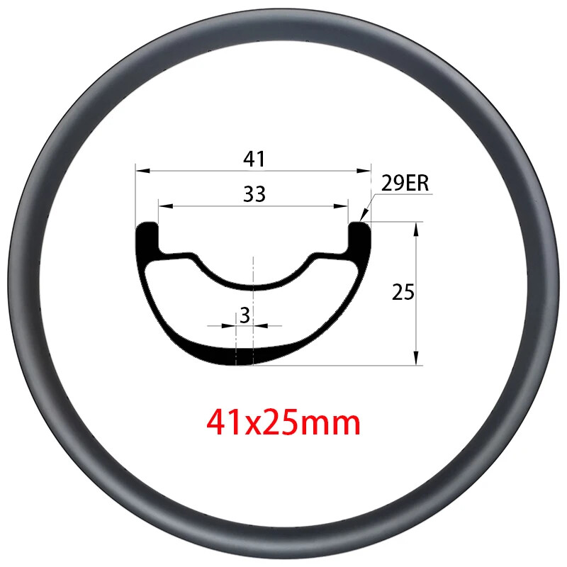 29er Super Light Carbon Wheels 20 25mm Deepth MTB Rims UD 3K 12K Customizable