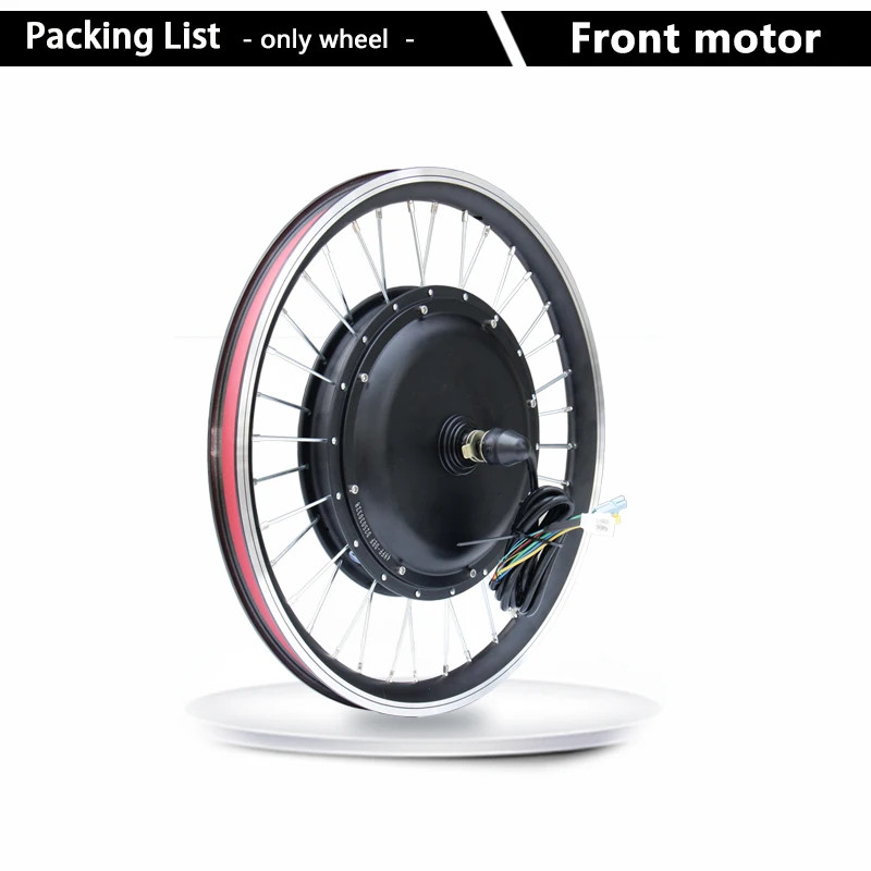 1000W-2000W Front Electric Bicycle Conversion Kit 20 26-29″ 700C Hub Motor Wheel