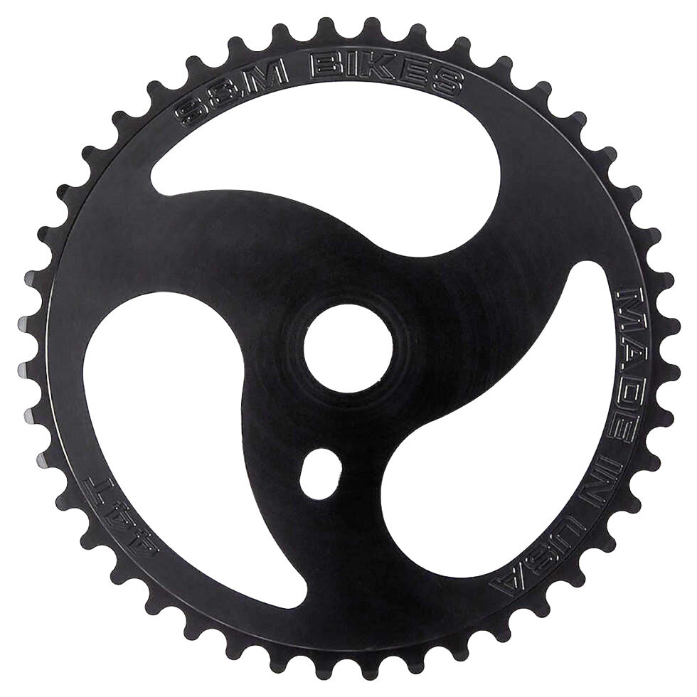 S&M Chain Saw BMX sprocket chainwheel 44T BLACK