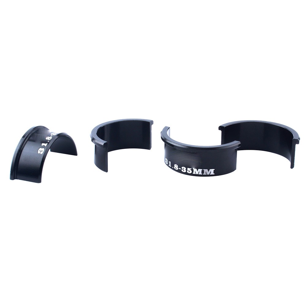 Bike Handlebar Shims Black 3.18×1.4×3.5in 4Pcs Set For Bike Riding