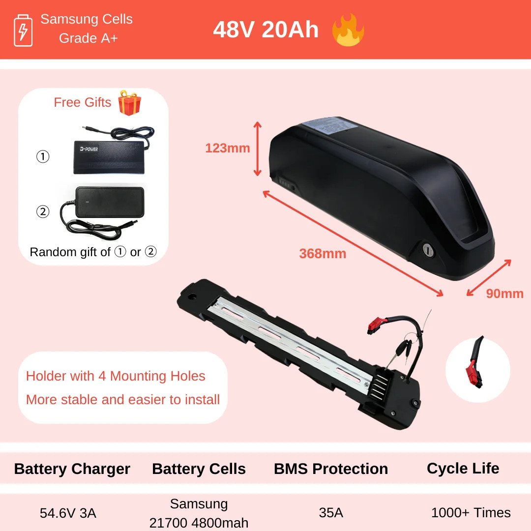 Bafang BBS02B 48V750W 68mm Mid Drive Motor DIY Ebike Conversion Kit W/ Battery