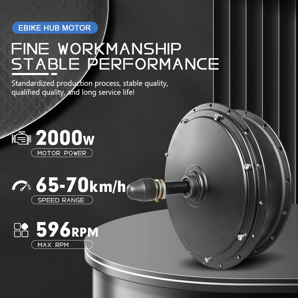 20/24/26er Electric Bike 2000W 48V Rear Rotate Hub Motor Wheel Kit Dropout 190MM