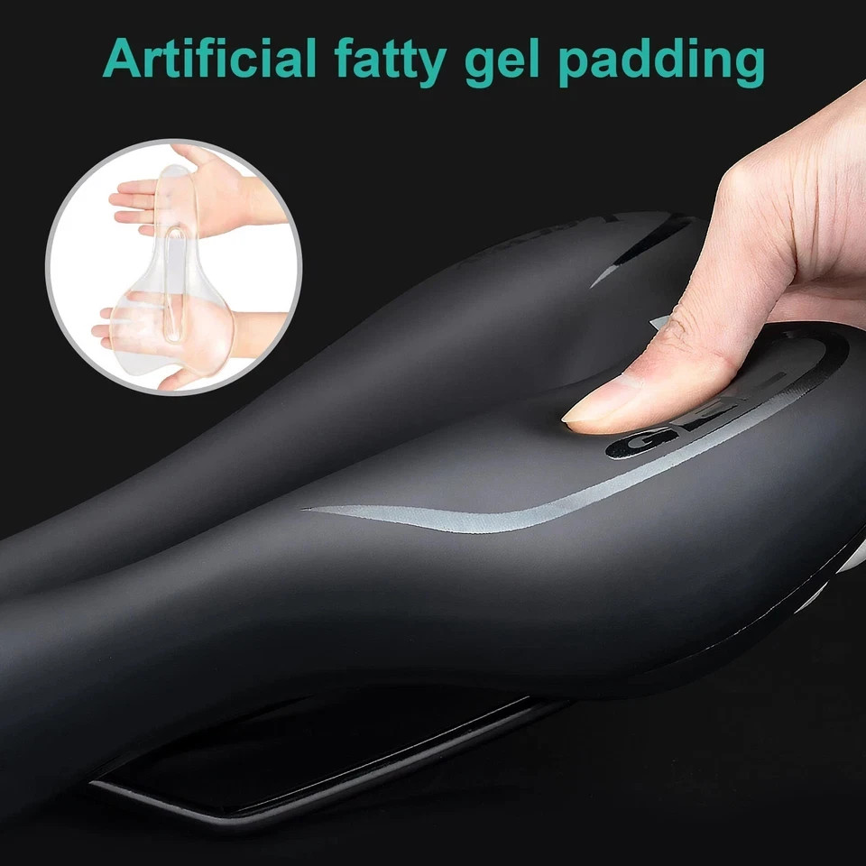 Bike Seat Bicycle Saddle MTB Road Mountain Cycling Gel Comfort Rainproof
