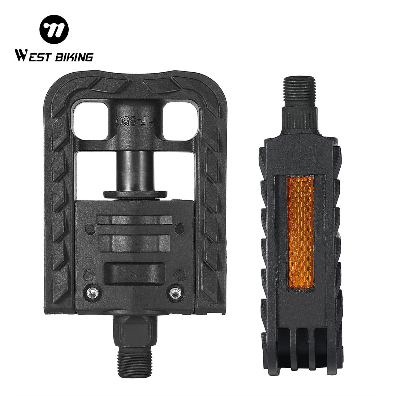 WEST BIKING Foldable Road Bike Pedals Bicycle Riding Ball Bearing Axle Pedals