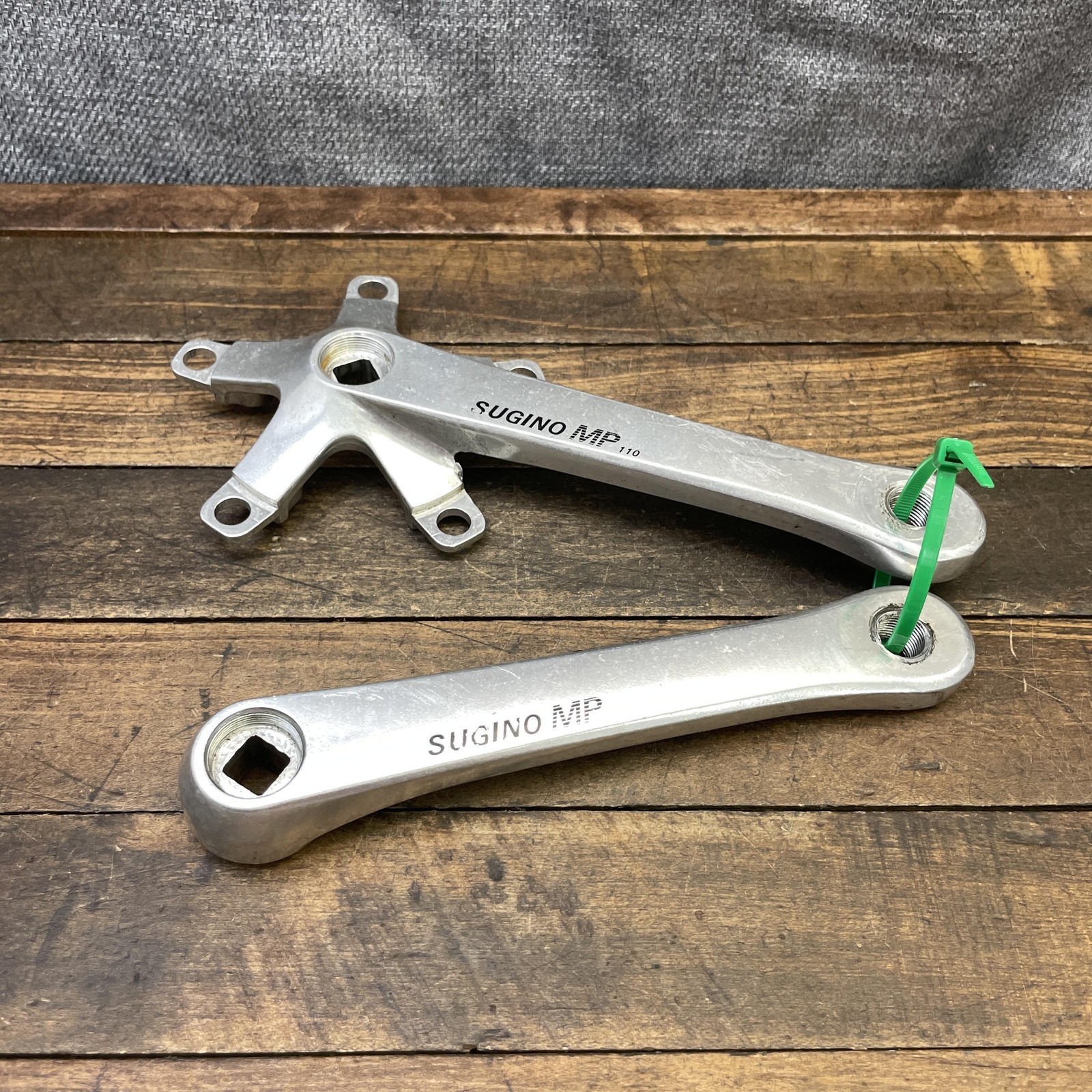 Vintage Sugino MP Crankset 170mm 110 BCD Square Taper Triple Alloy Japan 80s
