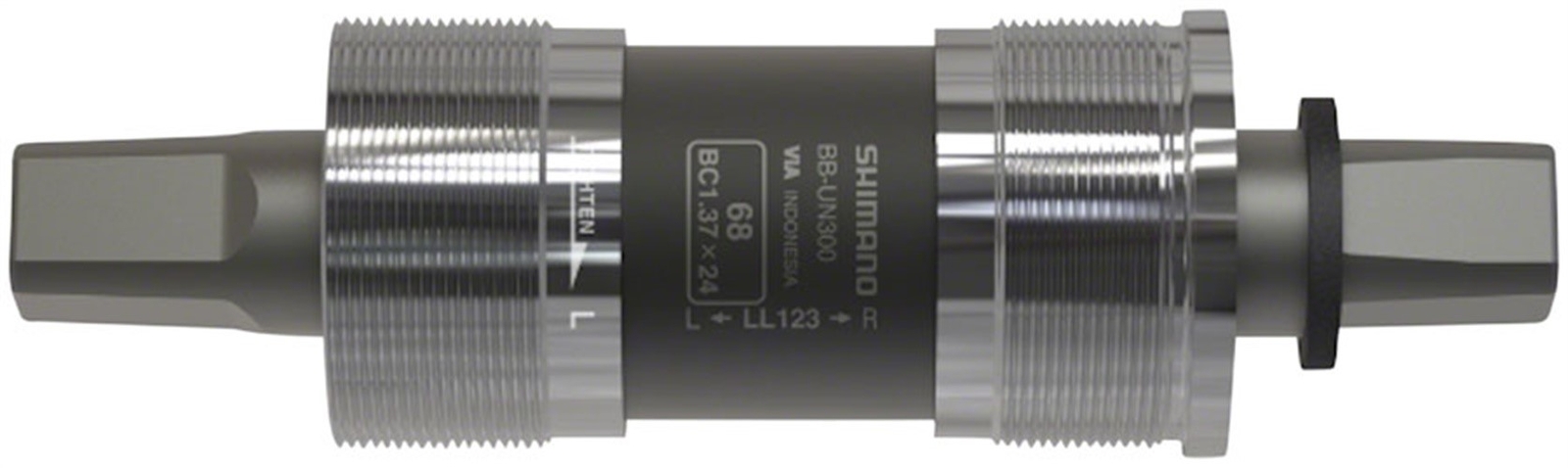 Shimano BB-UN300 Bottom Bracket – English, 68 x 107mm Spindle, Square Taper JIS