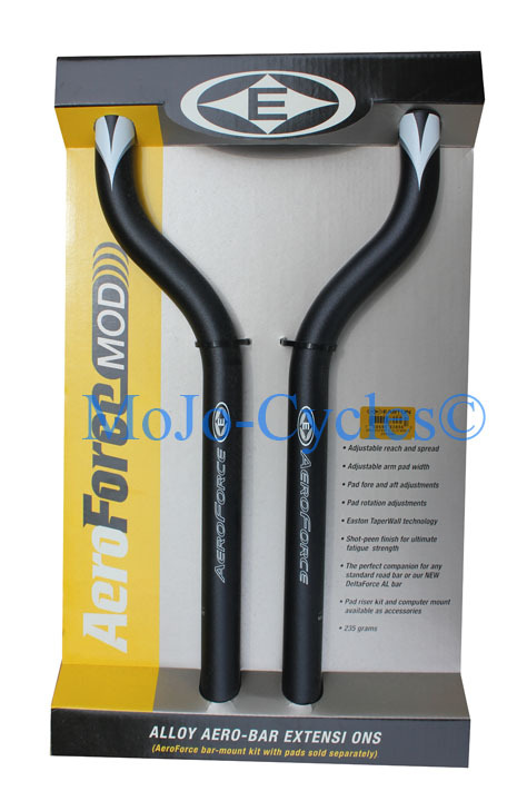Easton Aeroforce MOD Bars Alloy Aerobar Time Trial Triathlon Extensions S Bend