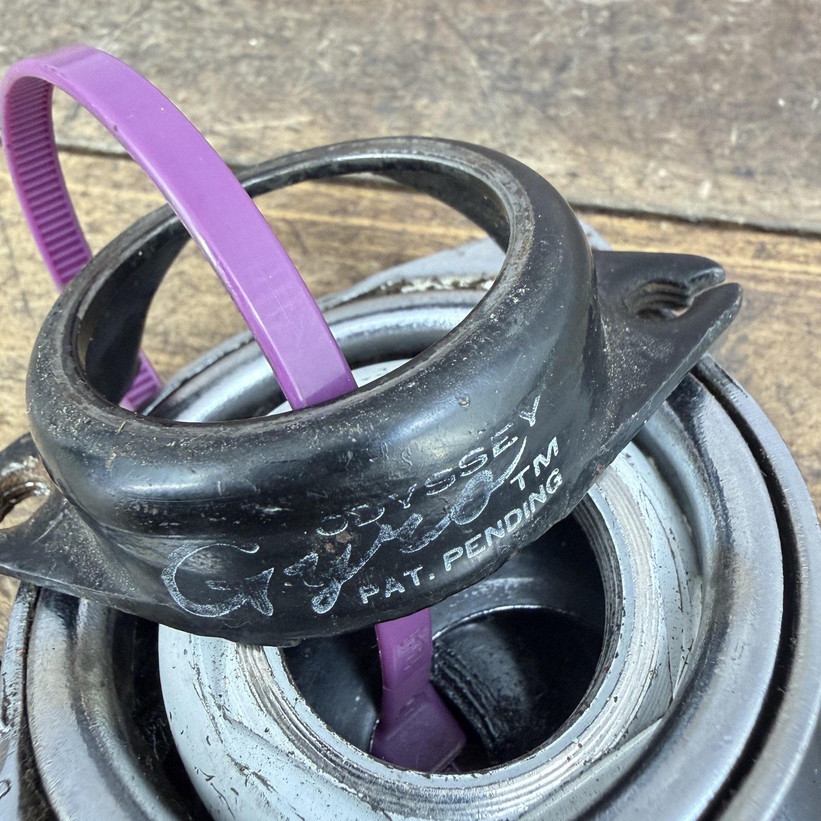 Vintage Odyssey Gyro Headset Parts 1980s Old School BMX OG Black