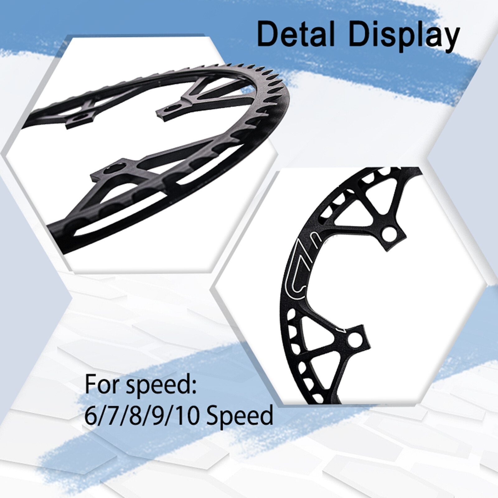 Litepro 170mm Crank 130BCD 45-58T Chainring Road Folding Bike Crankset Sprocket