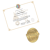 certificate (not customizable) and pin