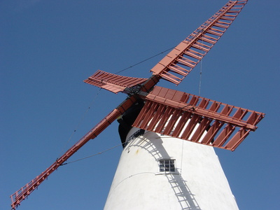 Blue sky and Windmill 