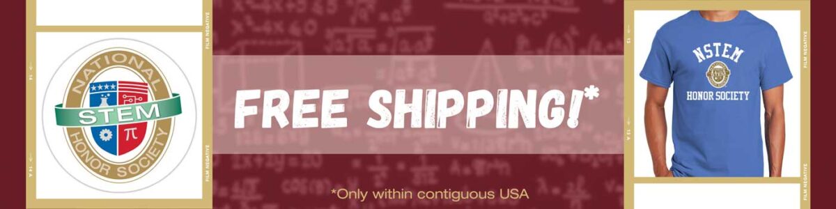 Free shipping on NSTEM Merch in the lower 48