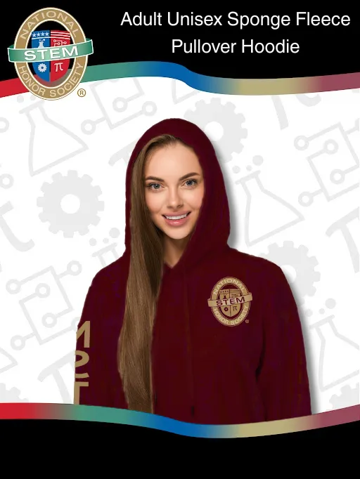 Adult Unisex Sponge Fleece Pullover Hoodie