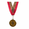 Medal red and gold with olympic style medal